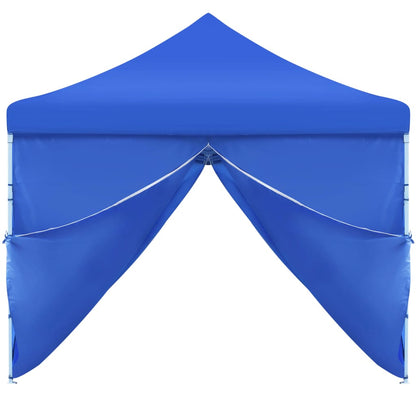 Faltzelt Partyzelt Pop-Up mit 8 Seitenwänden 870x291x315 cm Blau