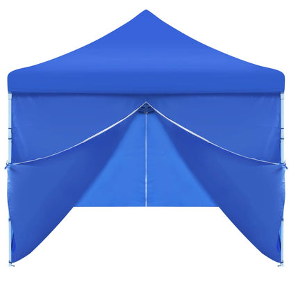 Faltzelt Partyzelt Pop-Up mit 8 Seitenwänden 870x291x315 cm Blau