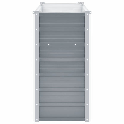 Garten-Hochbeet Verzinkter Stahl 160x40x77 cm Grau