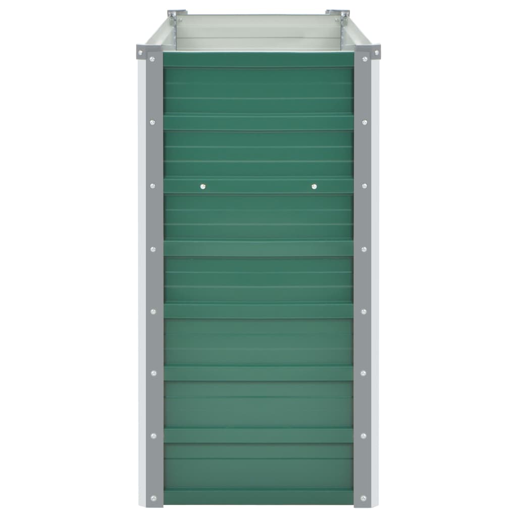 Garten-Hochbeet Verzinkter Stahl 160x40x77 cm Grün