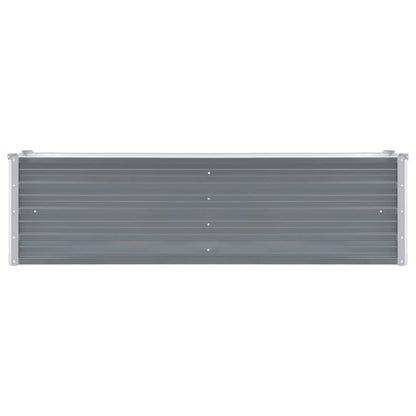 Garten-Hochbeet Verzinkter Stahl 160x40x45 cm Grau