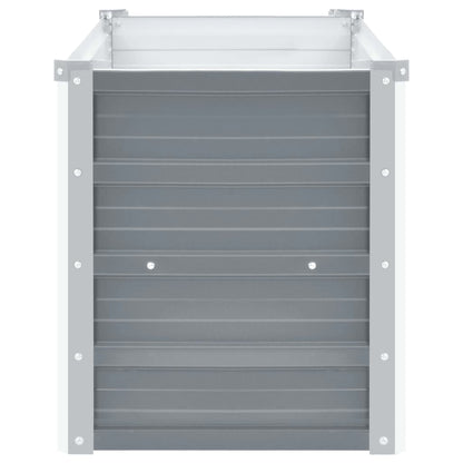 Garten-Hochbeet Verzinkter Stahl 160x40x45 cm Grau