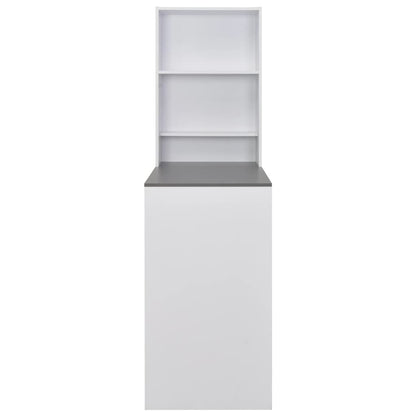 Bartisch mit Schrank Weiß 115x59x200 cm