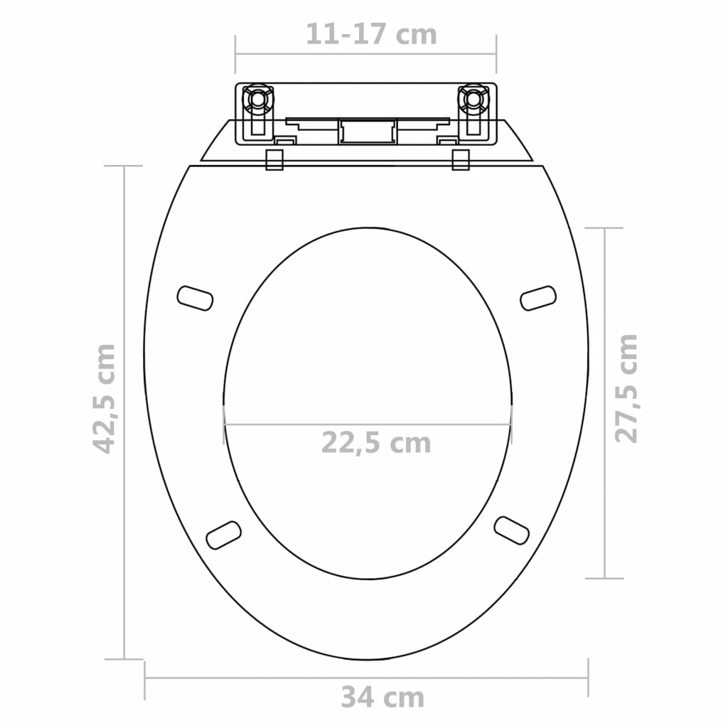 Toilettensitze mit Absenkautomatik 2 Stk. Kunststoff Weiß