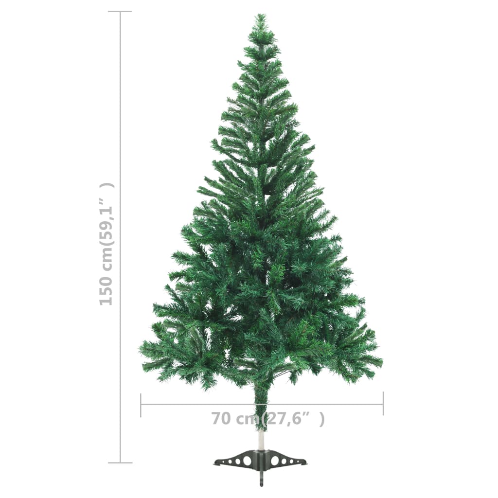 Künstlicher Weihnachtsbaum mit Ständer 150 cm 380 Zweige