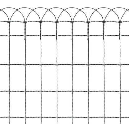 Beetzaun Pulverbeschichtetes Eisen 10×0,65 m