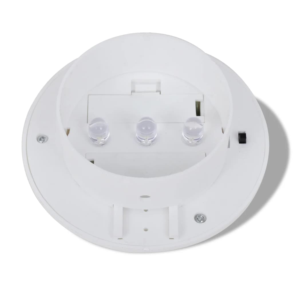 6x Außenlampe Solarleuchte Zaunlicht Dachrinne-Licht weiß