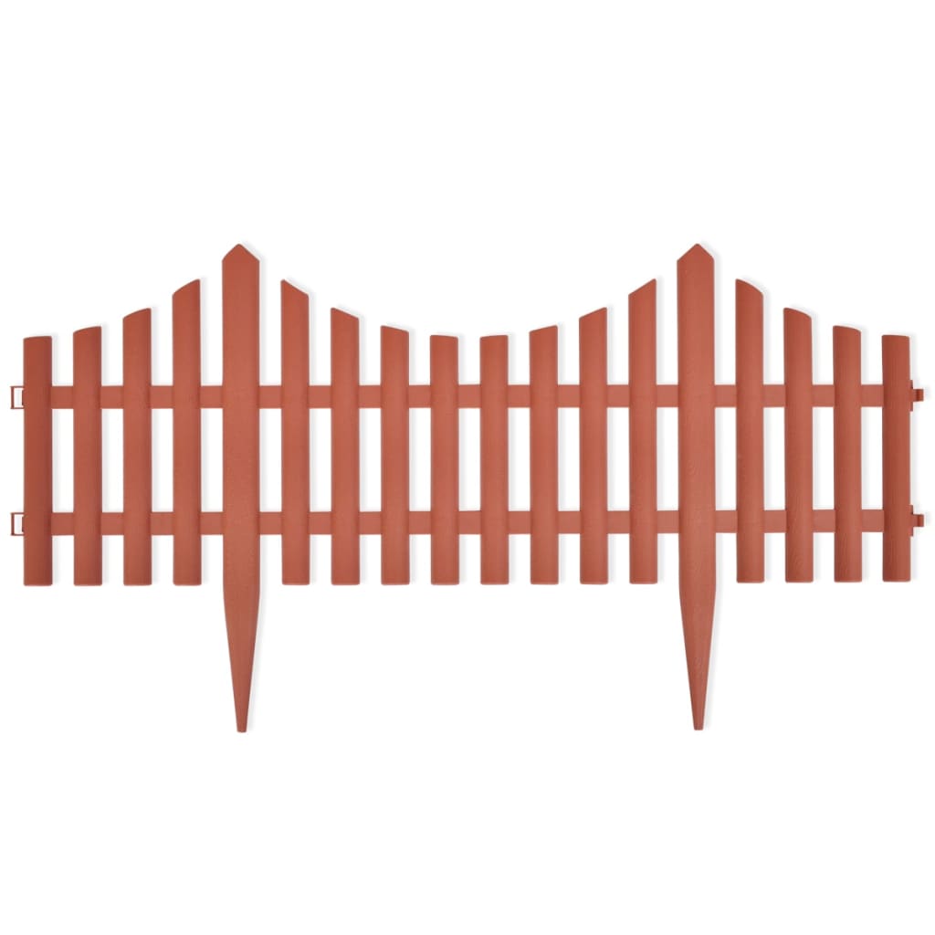 Rasenkanten 17 Stk. Braun 10 m PP