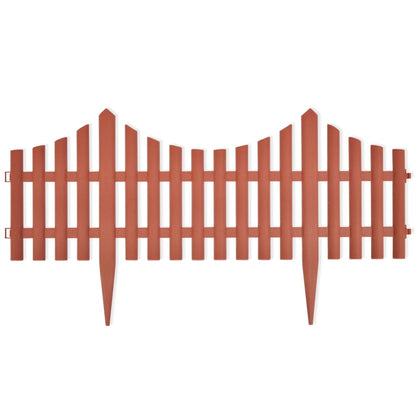 Rasenkanten 17 Stk. Braun 10 m PP