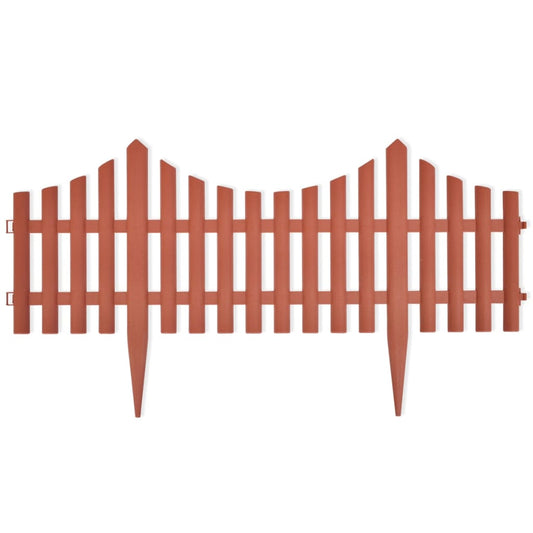 Rasenkanten 17 Stk. Braun 10 m PP