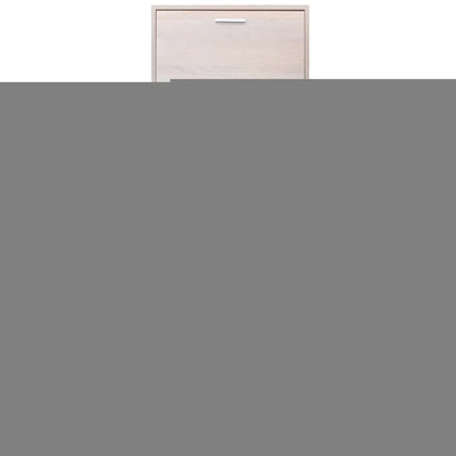 Schuhschrank mit 5 Schuhkippern Holz Eichen-Optik