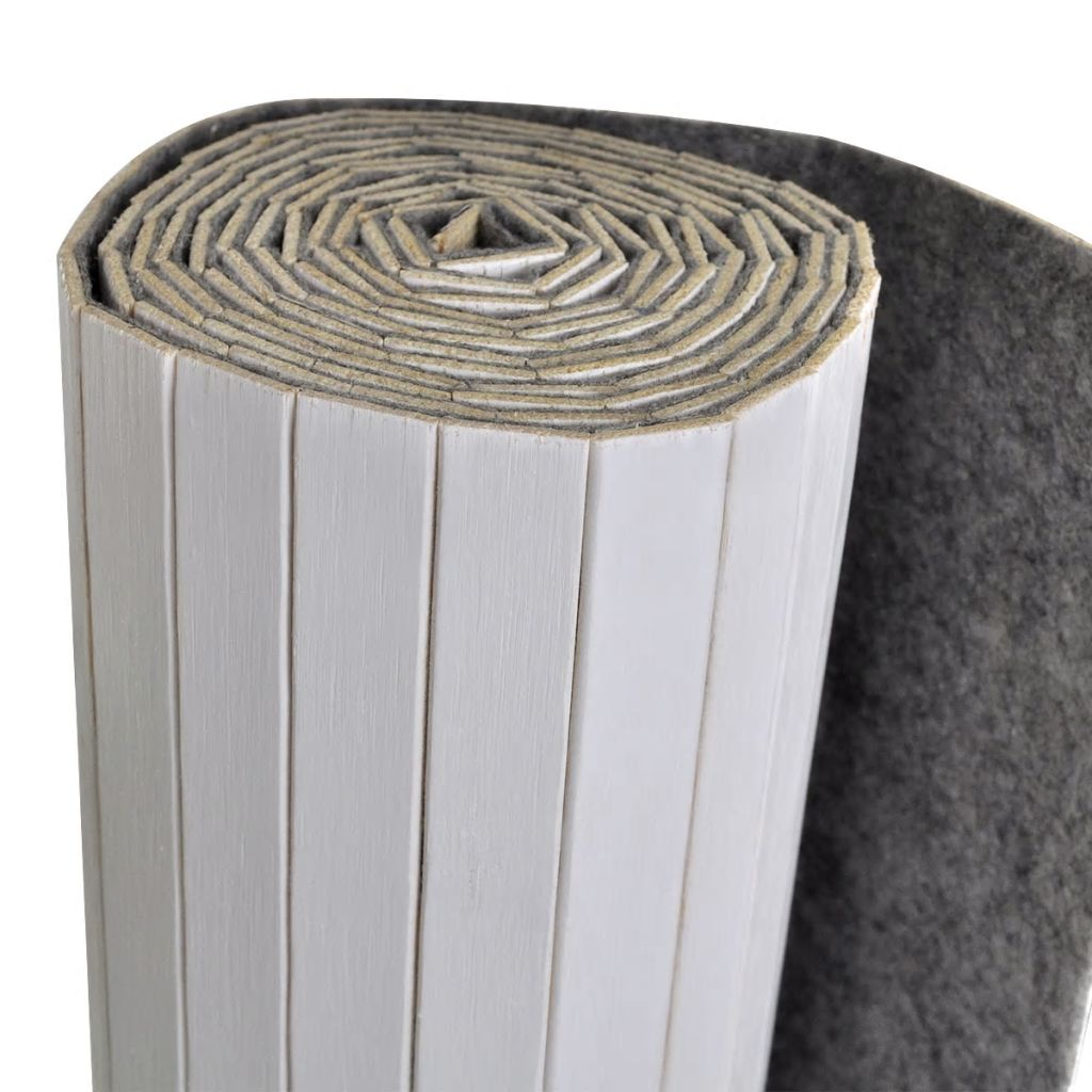 Raumteiler Bambus Weiß Breite 250 cm Höhe 165 cm