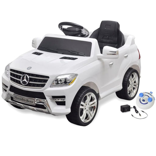 Elektroauto Ride-on Mercedes Benz ML350 Weiß 6 V mit Fernbedienung