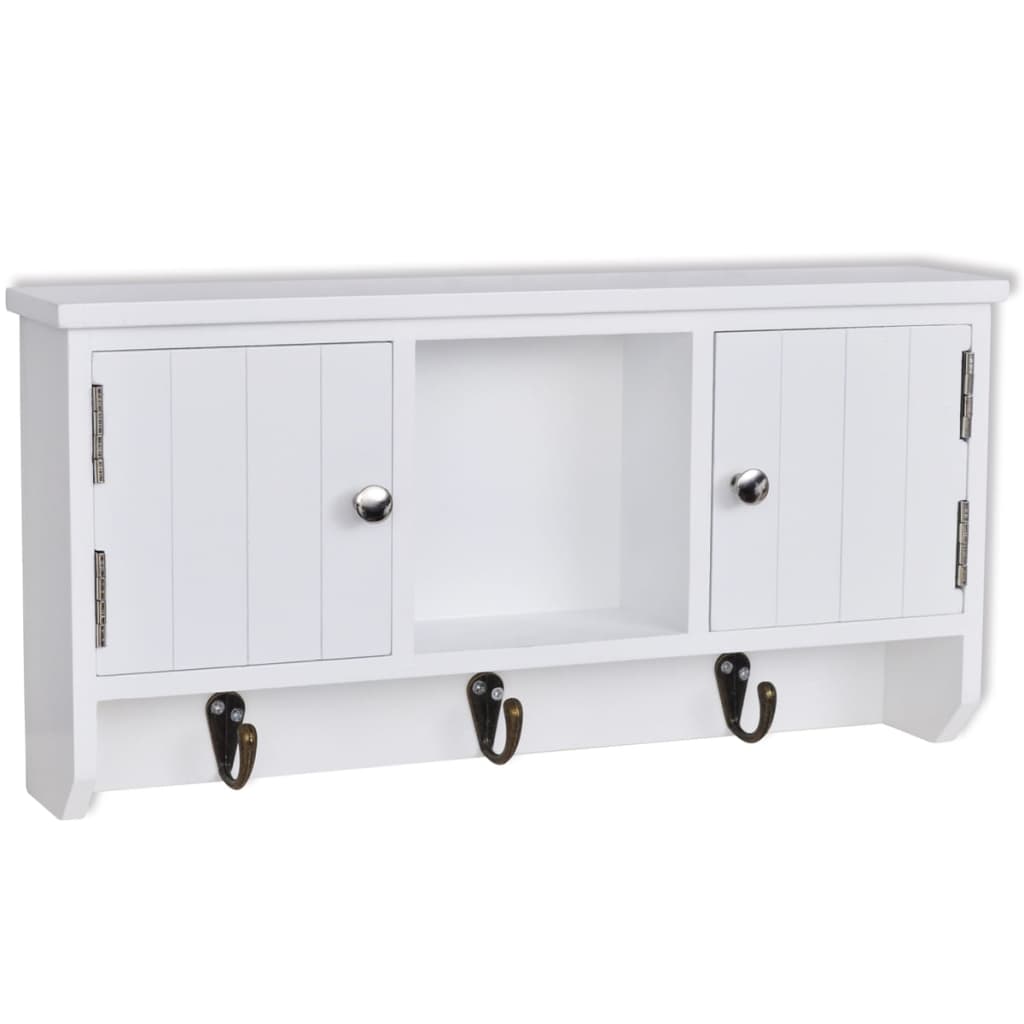 Wandschrank für Schlüssel mit Türen und Haken