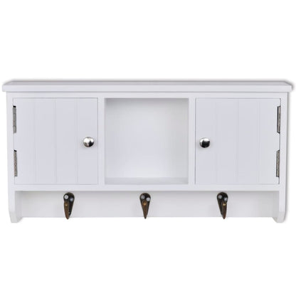 Wandschrank für Schlüssel mit Türen und Haken