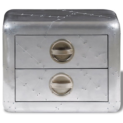 Aviator Beistelltisch Aluminium Vintage Flugzeug Stil