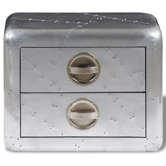 Aviator Beistelltisch Aluminium Vintage Flugzeug Stil