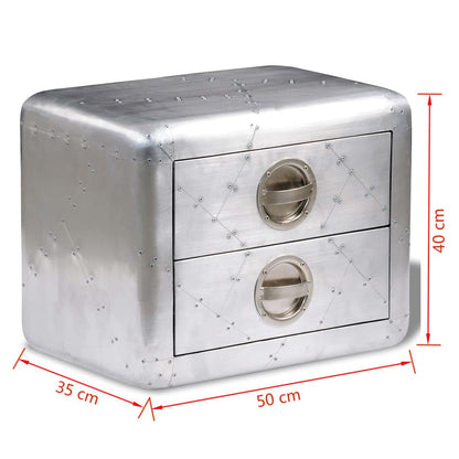 Aviator Beistelltisch Aluminium Vintage Flugzeug Stil