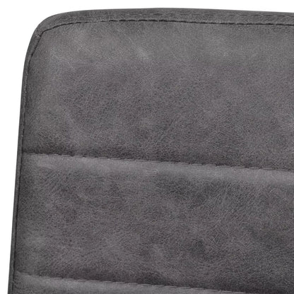 Freischwinger 4 Stk. Dunkelgrau Kunstleder