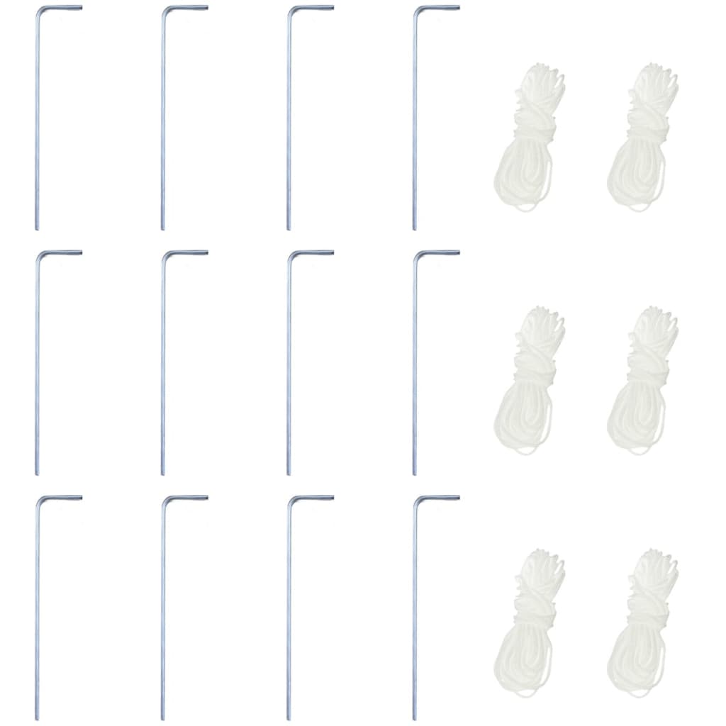 Hexagonal Pop-Up Zelt mit 6 Seitenwänden Grau 3,6x3,1 m