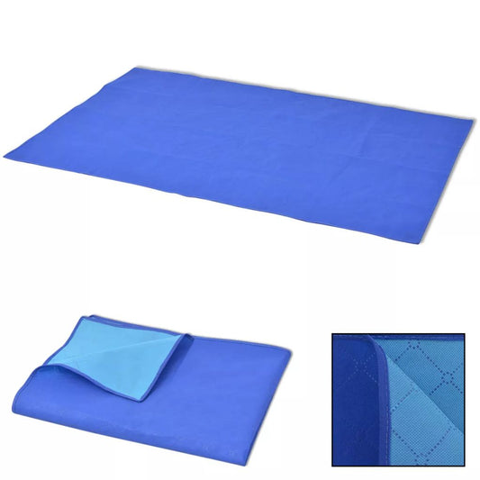 Picknickdecke Blau und Hellblau 150x200 cm