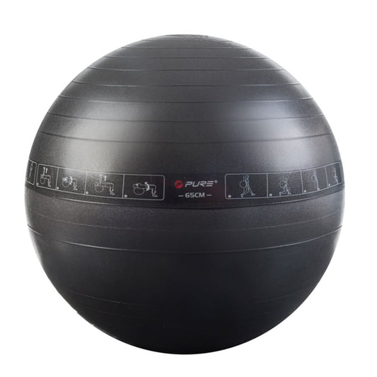 Pure2Improve Gymnastikball 65 cm Schwarz