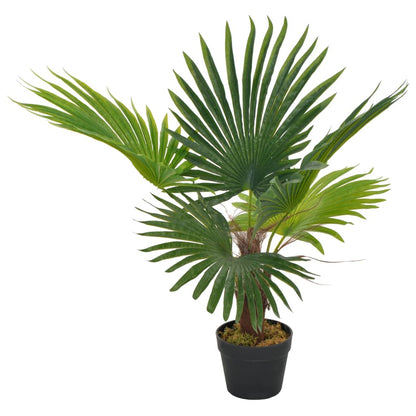 Künstliche Pflanze Palme mit Topf Grün 70 cm