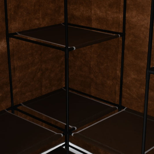 Eckkleiderschrank Braun 130 x 87 x 169 cm