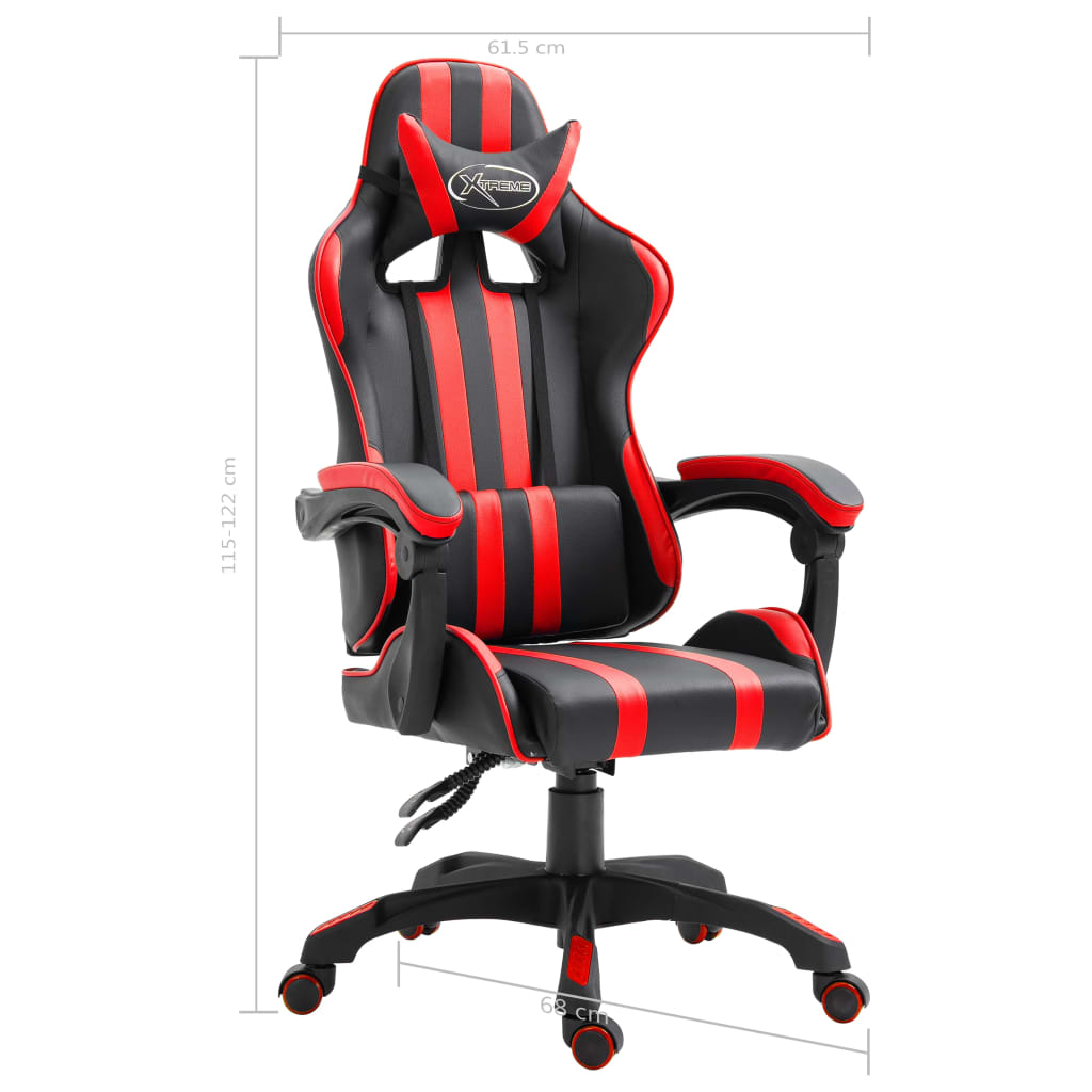 Gaming-Stuhl Rot Kunstleder