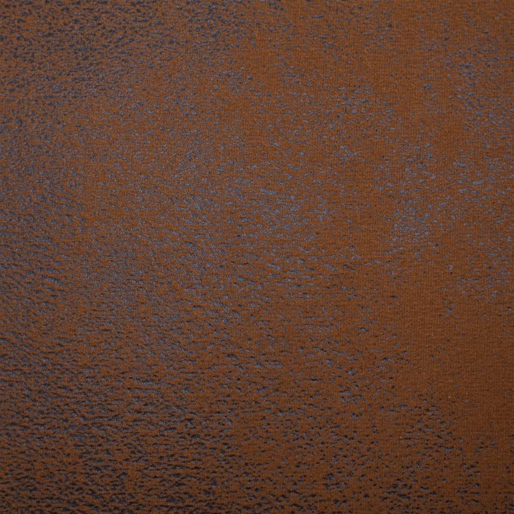 Massage Chaiselongue mit Kissen Braun Wildleder-Optik