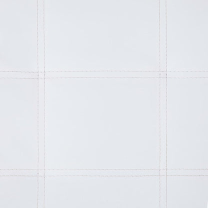 Massage Chaiselongue mit Kissen Weiß Kunstleder