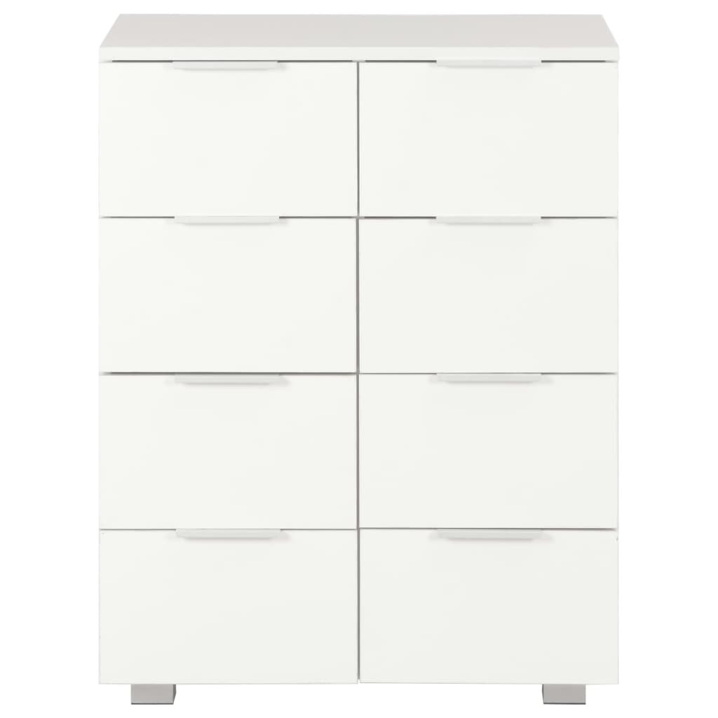 Sideboard Hochglanz-Weiß 60x35x80 cm Holzwerkstoff