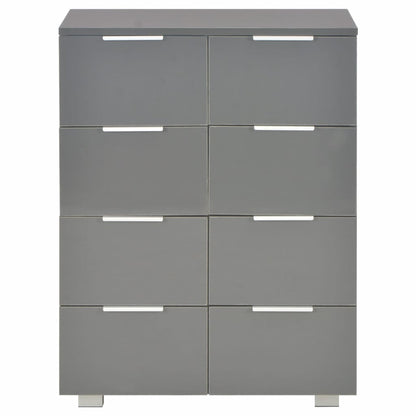 Sideboard Hochglanz-Grau 60x35x80 cm Holzwerkstoff