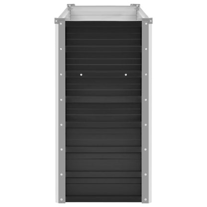 Garten-Hochbeet Anthrazit 160 x 40 x 77 cm Verzinkter Stahl