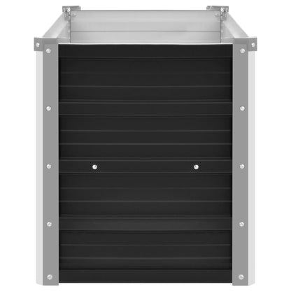 Garten-Hochbeet Anthrazit 100 x 40 x 45 cm Verzinkter Stahl