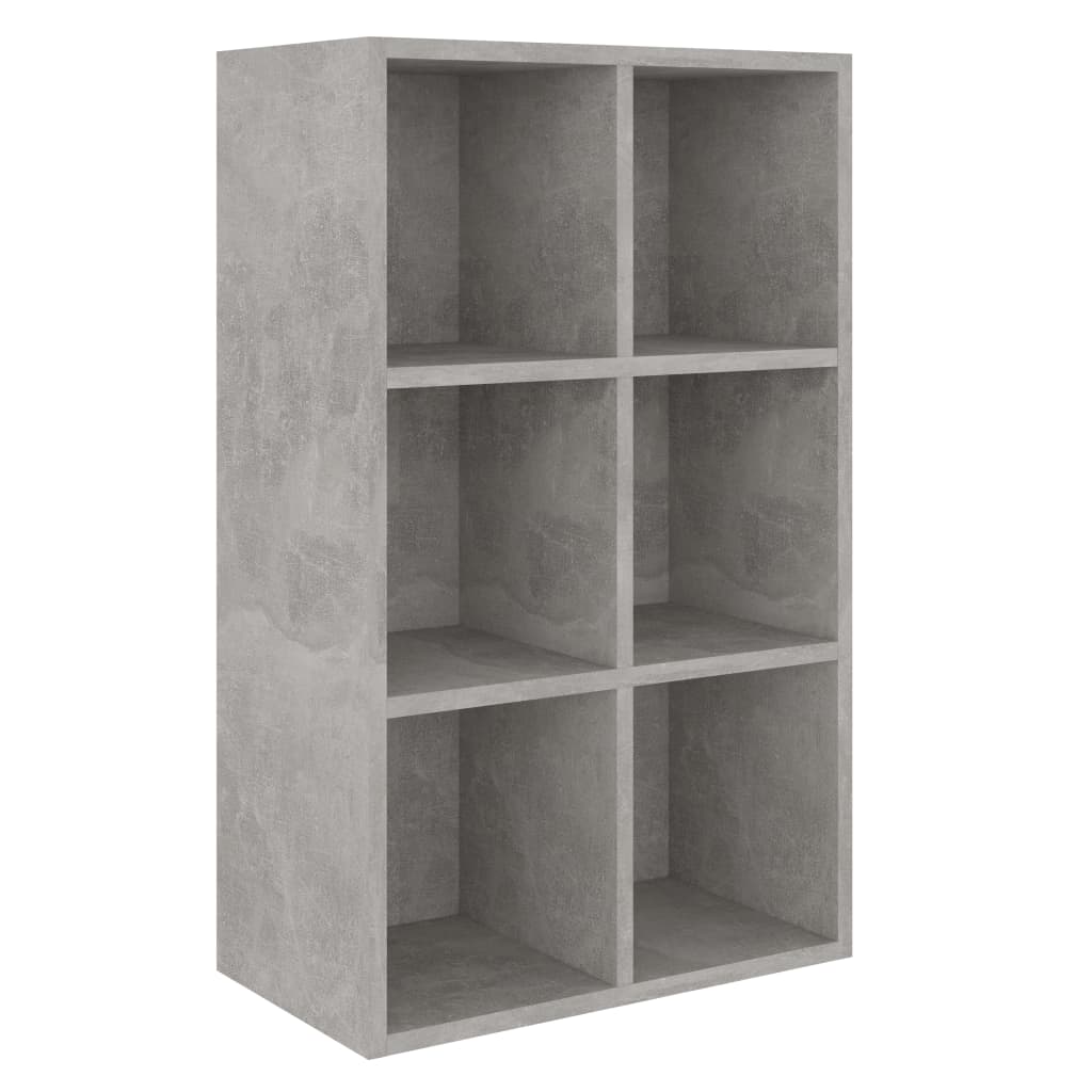 Bücherregal/Sideboard Betongrau 66x30x98 cm Holzwerkstoff
