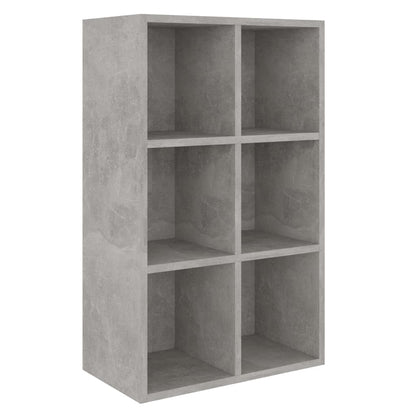 Bücherregal/Sideboard Betongrau 66x30x98 cm Holzwerkstoff