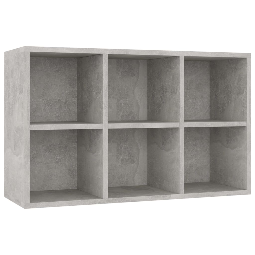 Bücherregal/Sideboard Betongrau 66x30x98 cm Holzwerkstoff