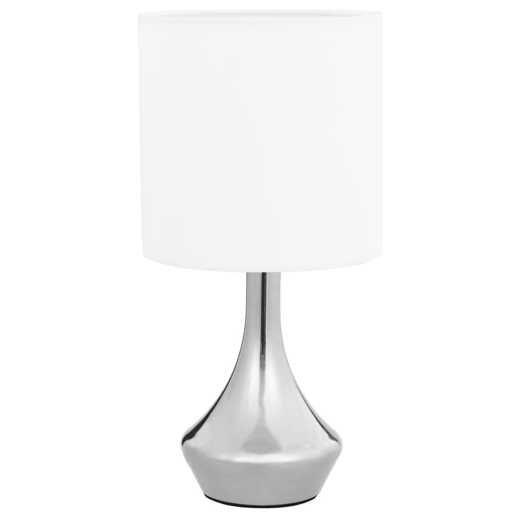 Tischlampen 2 Stk. Touch-Sensor Weiß E14