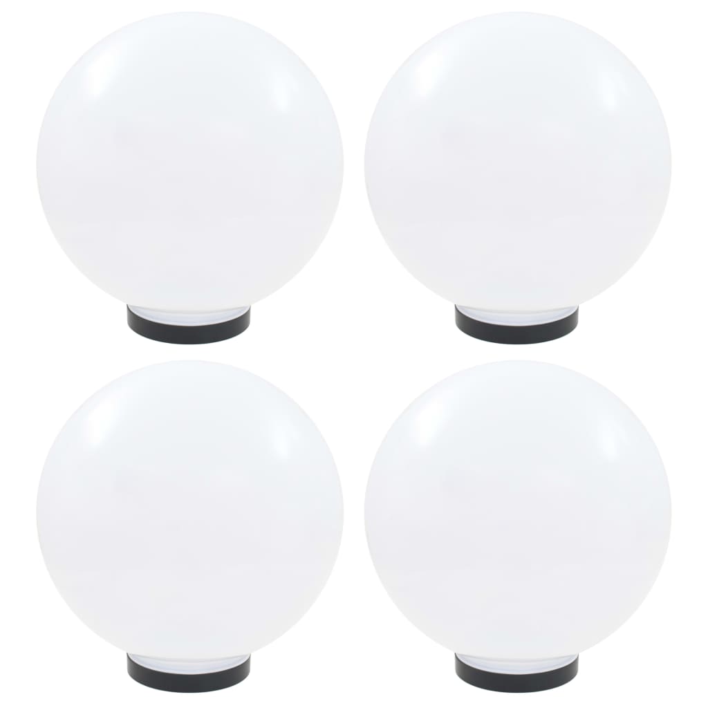 LED-Gartenleuchten 4 Stk. Kugelförmig 30 cm PMMA