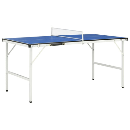 5-Fuß-Ping-Pong-Tisch mit Netz 152 x 76 x 66 cm Blau