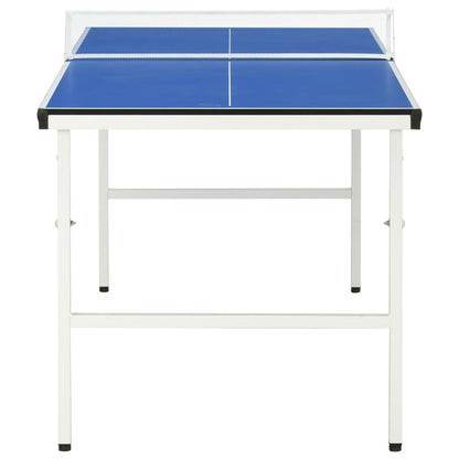 5-Fuß-Ping-Pong-Tisch mit Netz 152 x 76 x 66 cm Blau