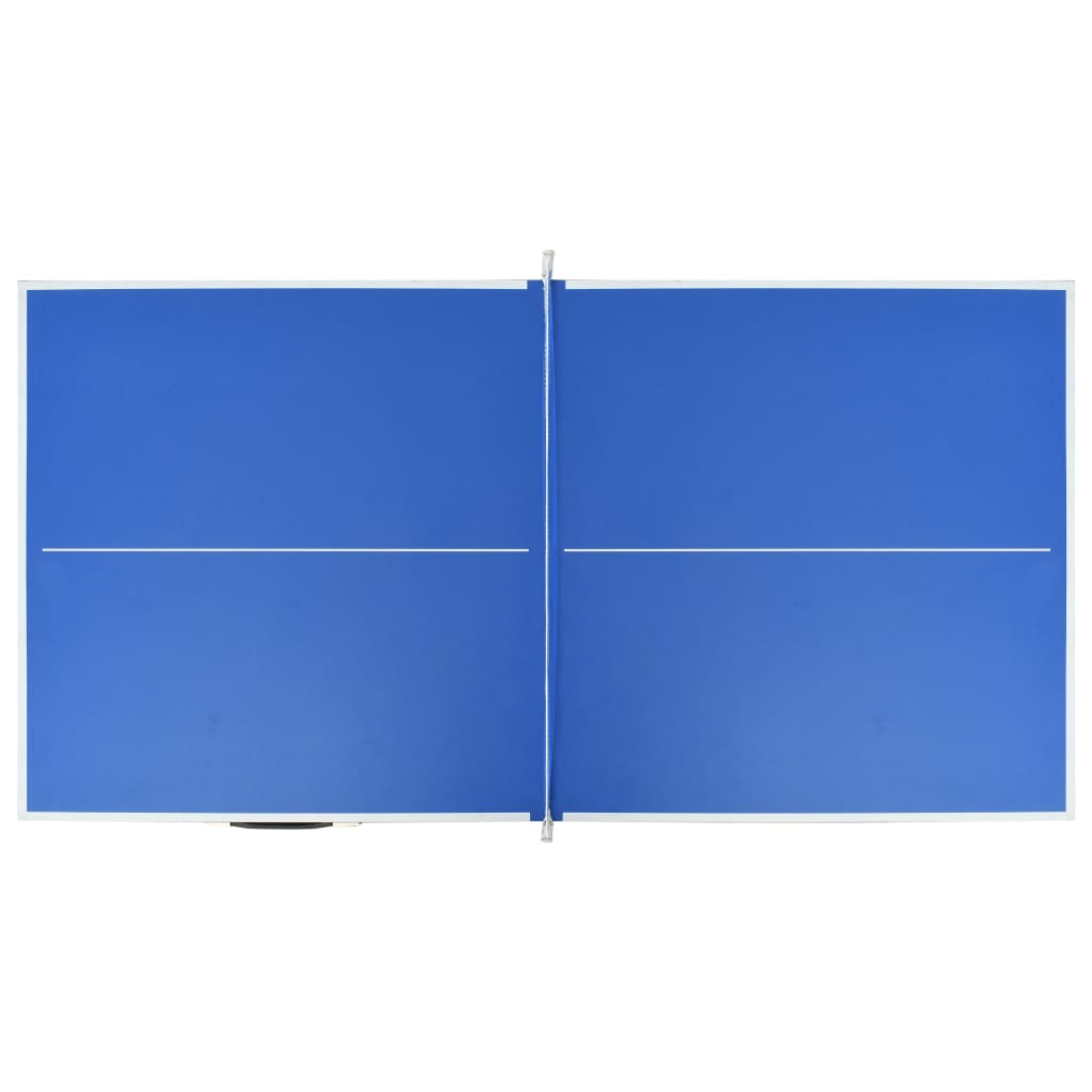 5-Fuß-Ping-Pong-Tisch mit Netz 152 x 76 x 66 cm Blau