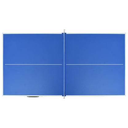 5-Fuß-Ping-Pong-Tisch mit Netz 152 x 76 x 66 cm Blau
