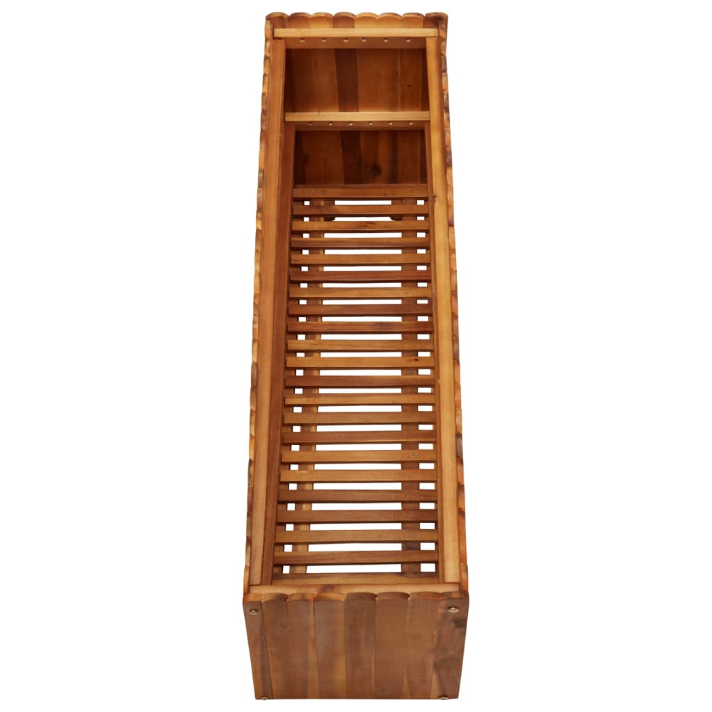 Garten-Hochbeet 100 x 30 x 50 cm Massivholz Akazie