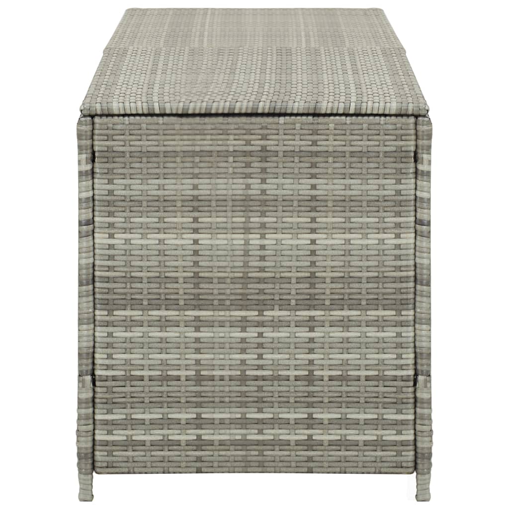 Gartenbox Poly Rattan 200x50x60 cm Grau