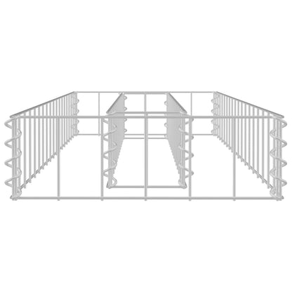 Gabionen-Hochbeet Verzinkter Stahl 90x30x10 cm