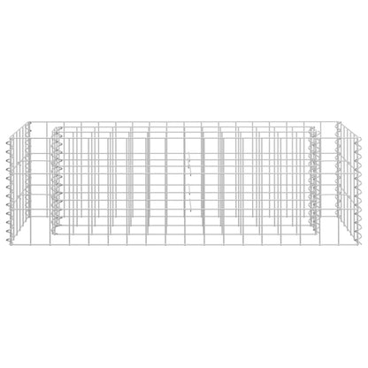 Gabionen-Hochbeet Verzinkter Stahl 90×30×30 cm