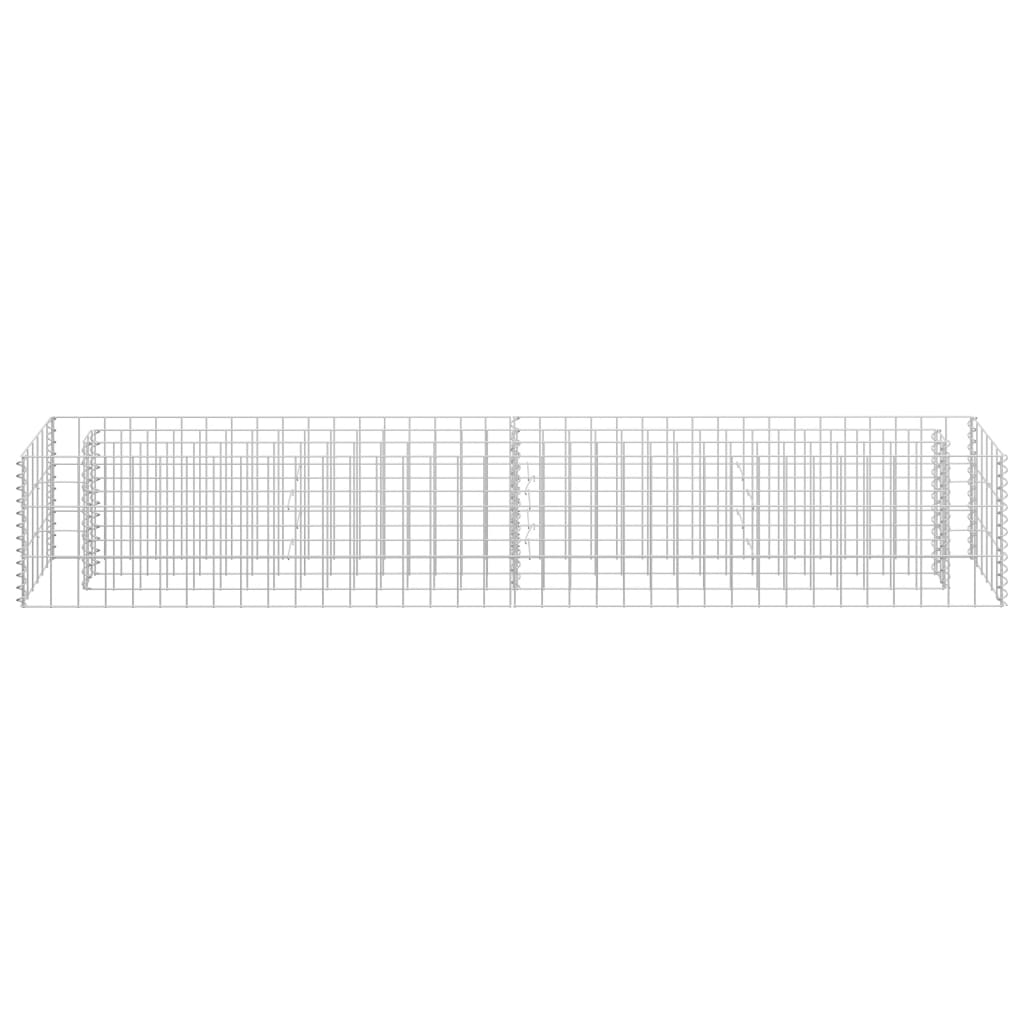 Gabionen-Hochbeet Verzinkter Stahl 180×30×30 cm