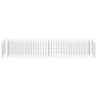 Gabionen-Hochbeet Verzinkter Stahl 180×30×30 cm